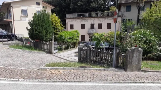 L’abitazione della donna, dove si è verificato l’incidente