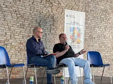 Gildo Claps durante l'intervista con Paolo Cagnan (fotofilm)
