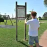 Il divieto al parco di via Gabriele D’Annunzio