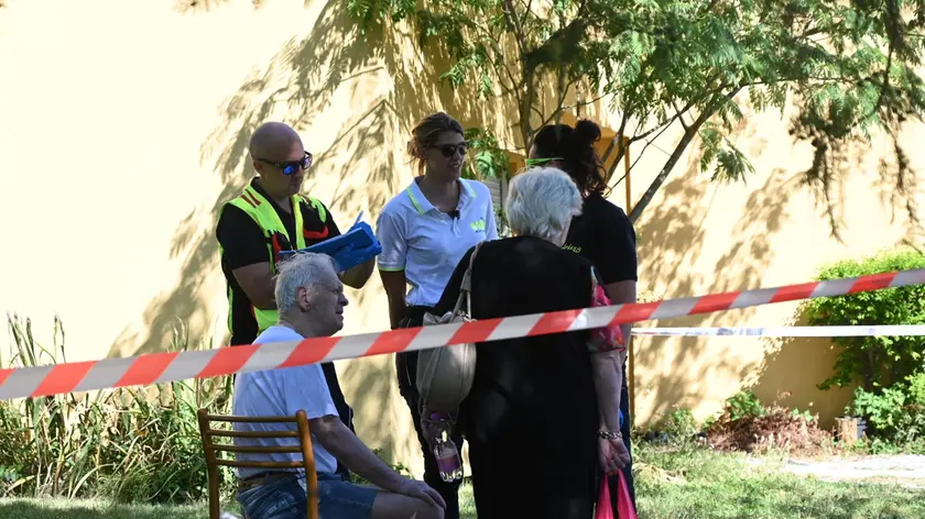 Il luogo dell'incendio. Foto Brisotto/Petrussi