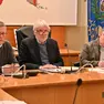 San Giorgio di Nogaro. Il sindaco Pietro Del Frate durante il consiglio. (Foto Petruzzi)