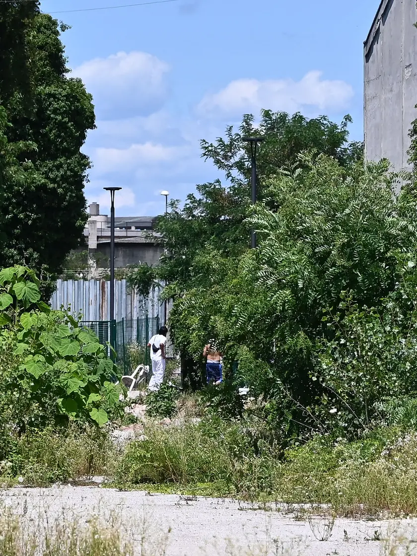 Via Castelfidardo, a due passi dall’ospedale Gervasutta, è una delle zone in cui il passaggio di droga tra spacciatori e clienti avviene più di frequente (foto Petrussi)