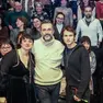 Da sinistra Chiara Tripaldi, il regista Nicolangelo Gelormini e Saul Nanni (Foto Riccardo Modena)