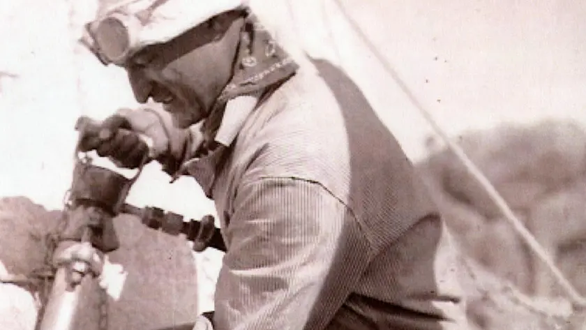 Luigi Del Bianco al lavoro