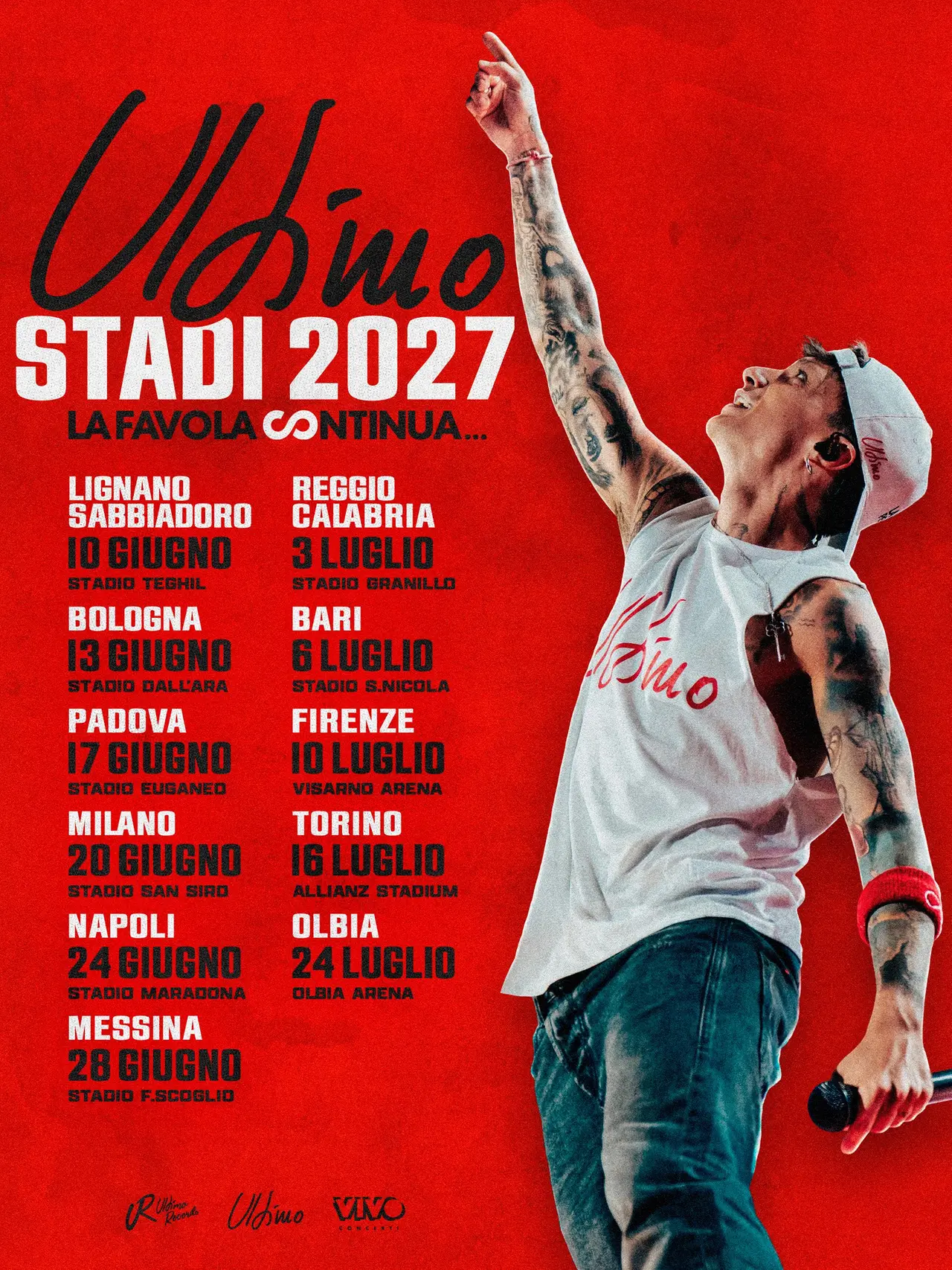 Ultimo nel 2027 tornerà a Nordest con due date a Lignano e Padova