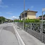 Una panoramica di via Buttrio, presa di mira dal vandalo