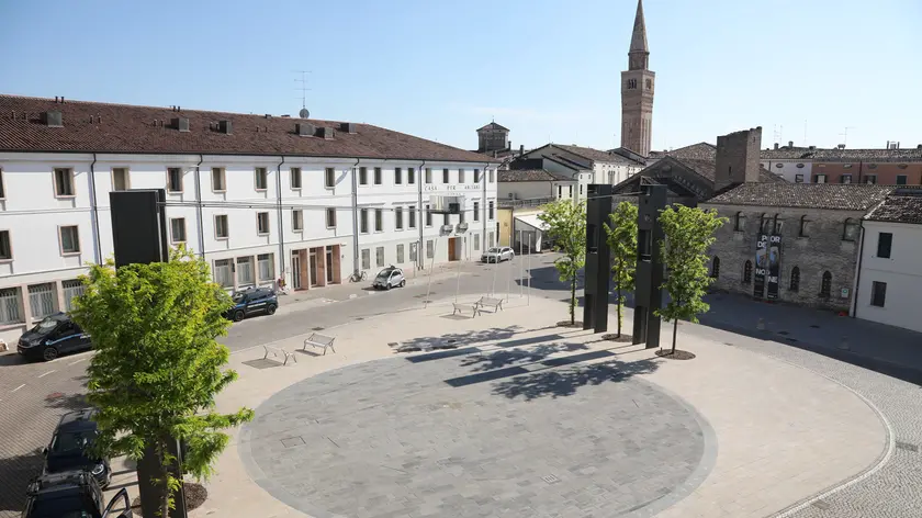 Piazza della Motta a Pordenone in una foto di repertorio