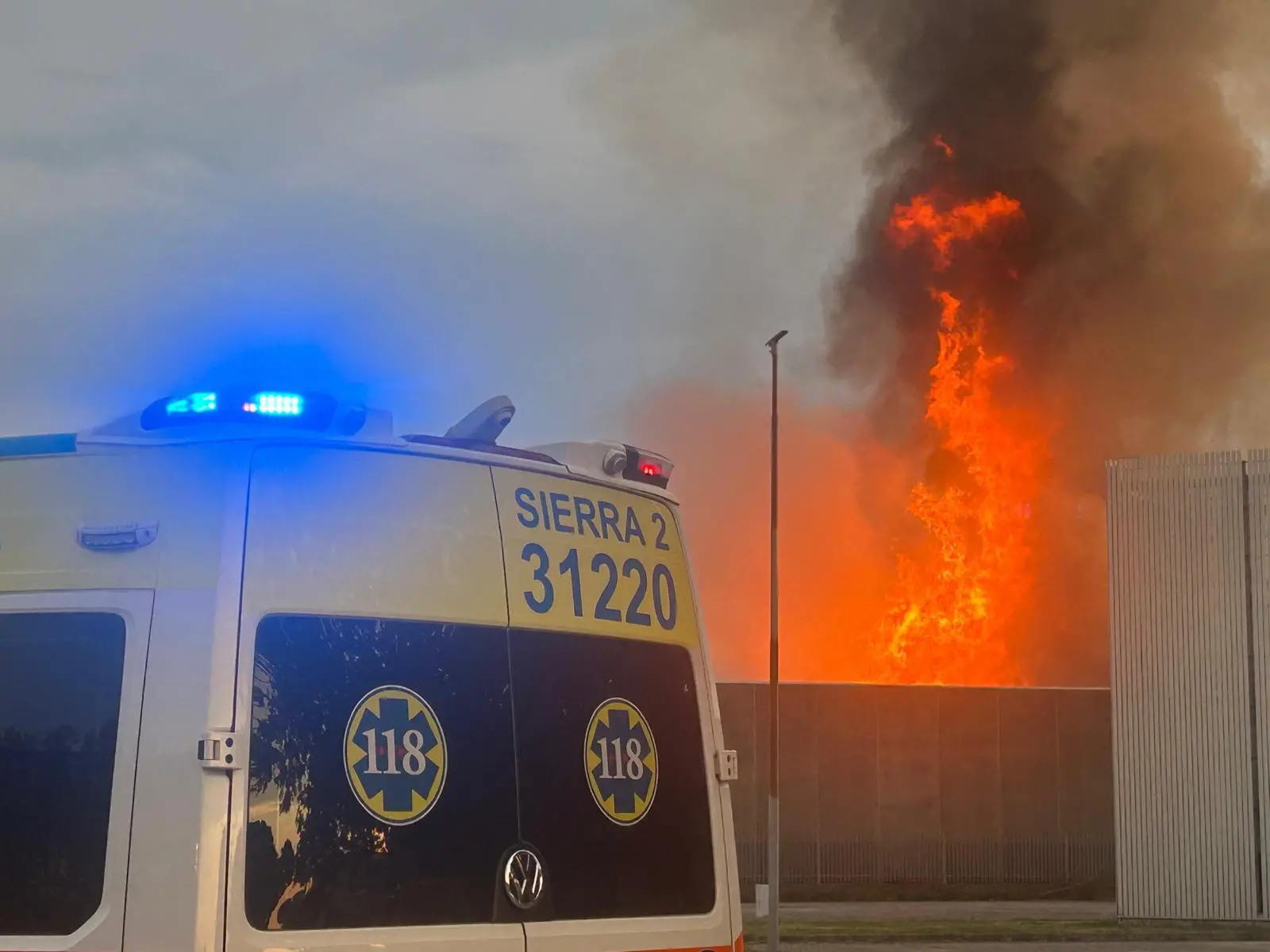 L'incendio