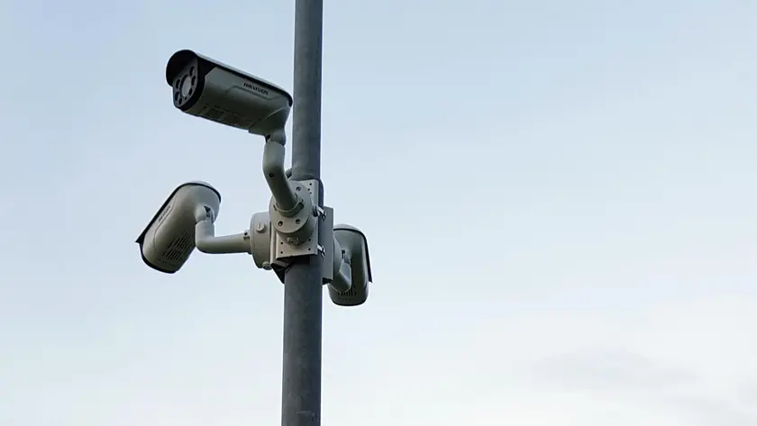 Alcune telecamere presenti a Grado, nella zona sportiva
