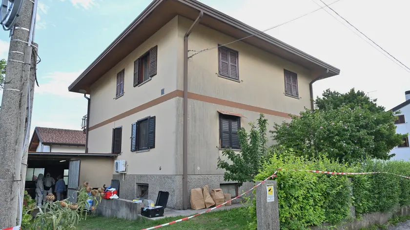 L’abitazione in via dei Lotti, a Gemona, dove è stato ucciso e fatto a pezzi Alessandro Venier
