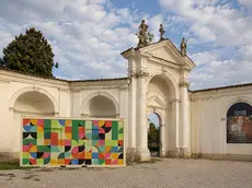 Il "modulo della tranquillità" posizionato a Villa Manin