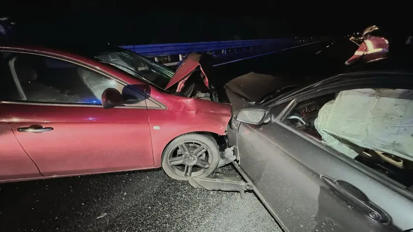 Le vetture coinvolte nell’incidente in cui ha perso la vita Misljncevic
