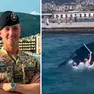 Il capitano Alberto Esposto e un momento del salvataggio