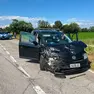 Una delle due auto coinvolte nell’incidente verificatosi ieri pomeriggio lungo la regionale 251