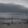 Nuvole su Trieste nella mattinata di venerdì. Foto Lasorte