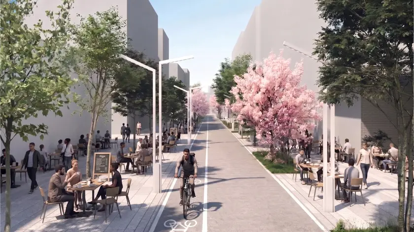 Un rendering del progetto
