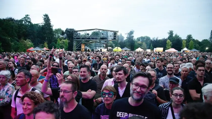Pordenone. Concerto dei Deep Purple nel parco San Valentino. Un'immagine.