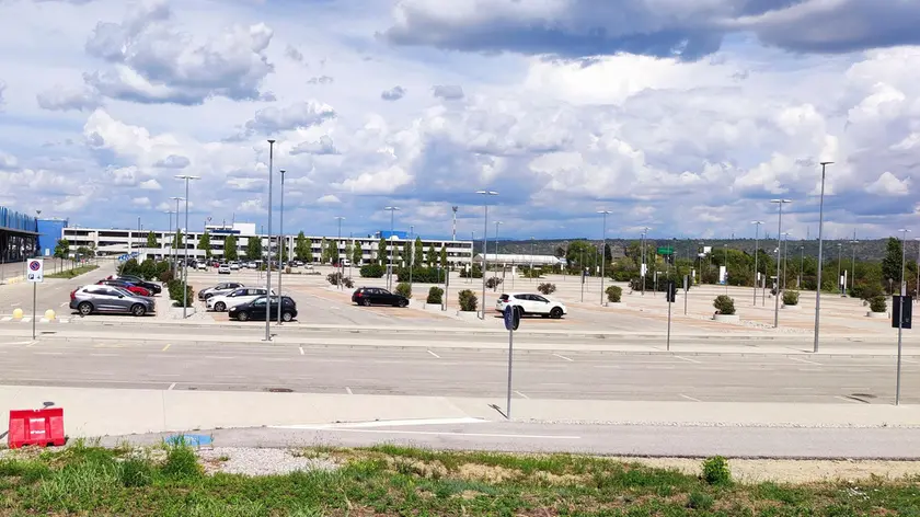 Uno dei parcheggi del Trieste Airport