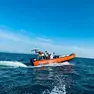 Il battello GcB174 di Circomare Grado intervenuto per primo