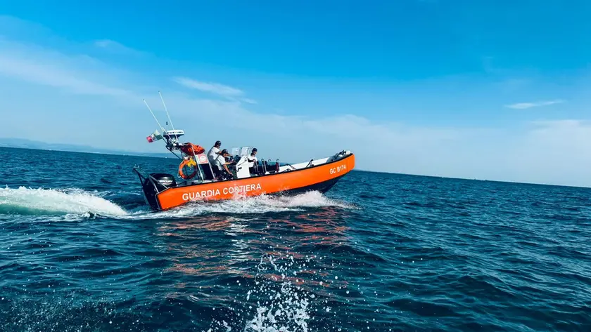 Il battello GcB174 di Circomare Grado intervenuto per primo