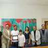 La premiazione del giovane studente che ha portato la sua tesina in marilenghe all'esame di terza media