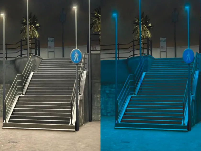 Un render di come sarà l'illuminazione