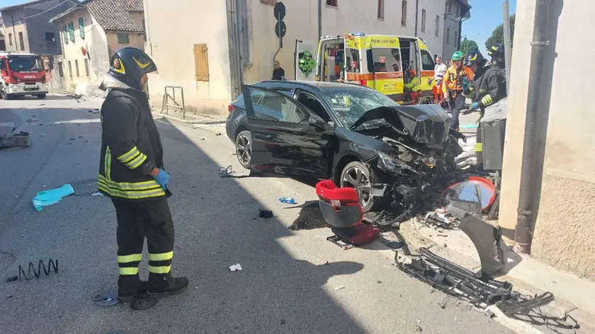 Lo schianto a Rivignano Teor