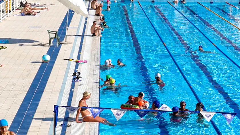 La piscina esterna dell’impianto di via Ampezzo