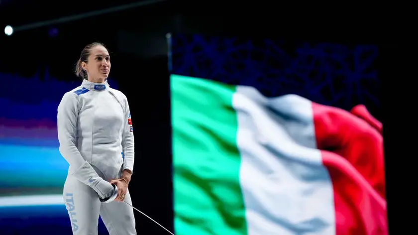 Giulia Rizzi ai mondiali di Hong Kong (foto Federscherma)
