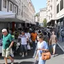 Subito pienone in viale Cossetti per il ritorno del mercato cittadino (Foto Ambrosio/Petrussi)
