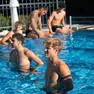 Relax in piscina nel ritiro di Lienz per i bianconeri: in primo piano Kristensen, accanto Goglichidze