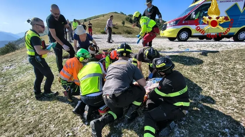Le operazioni di soccorso sul monte Valinis