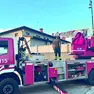 L’intervento dei vigili del fuoco in via Maggiore (Foto Ambrosio/Petrussi)