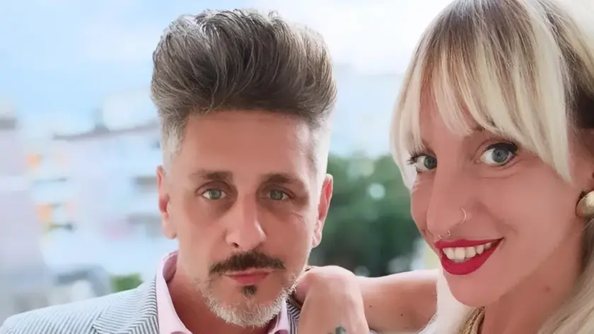 Sara Comand, a destra, con l'ex compagno Cristian Dulcinati