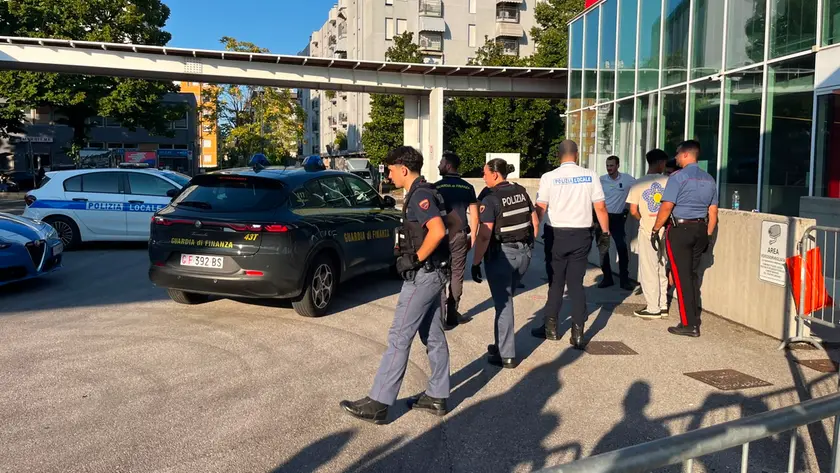 L'intervento delle forze dell'ordine