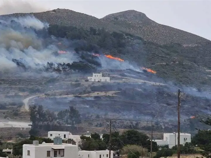 L'incendio in Grecia