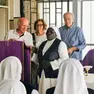 Giuseppe Ragogna con i coniugi Bertoia all’inaugurazione di Rumuruti, mamme africane in attesa e le stanze del polo materno-infantile attivato in Kenya, grazie ai finanziamenti raccolti da piccoli donatori friulani