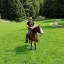 La vittima Lorenzo Zucchetto con il suo cavallo