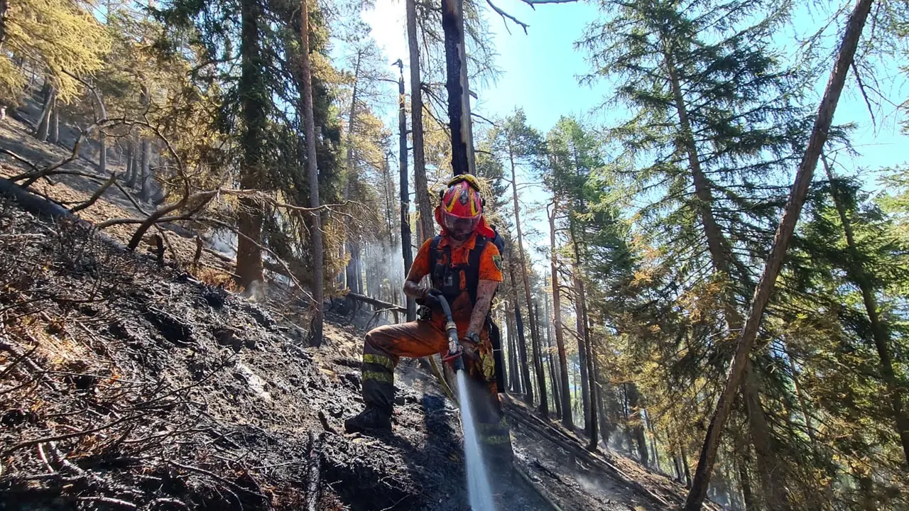Alcune operazioni di spegnimento a Malborghetto
