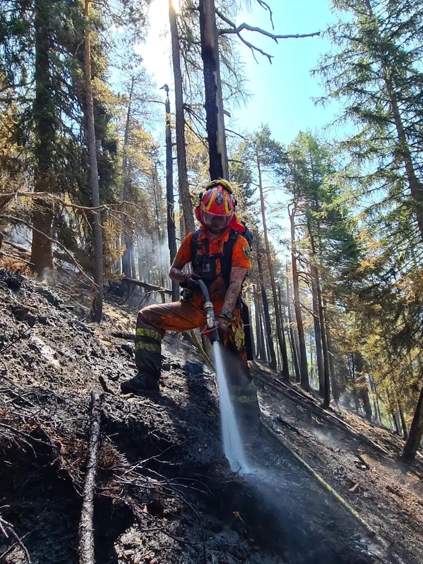 Alcune operazioni di spegnimento a Malborghetto