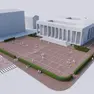 Il rendering della nuova piazza del Popolo