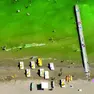 Il mare di Jesolo fotografato domenica 2 agosto con il drone da Rodolfo Murador, fondatore di JesoloForum