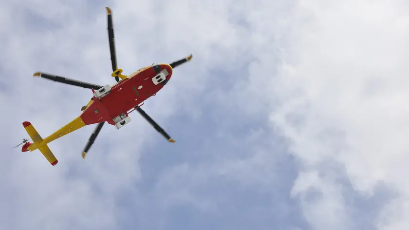 Un elicottero del Soccorso alpino in una foto d'archivio