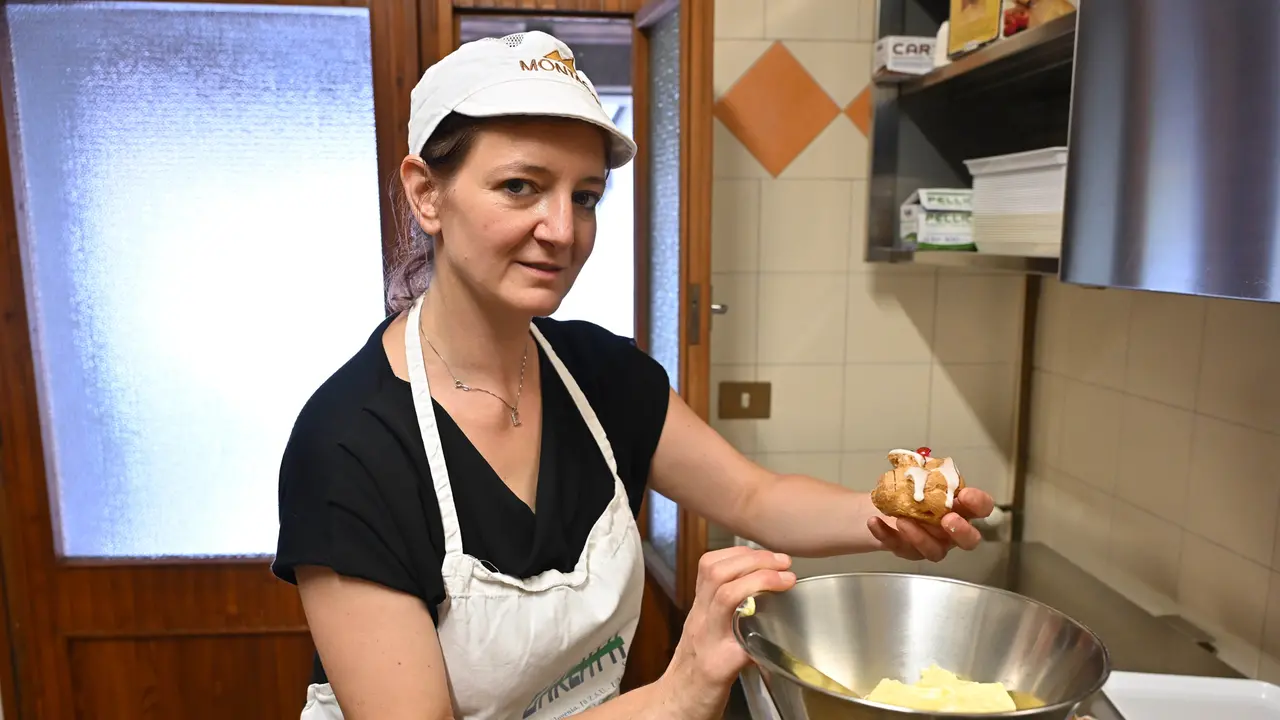 Elena Zanier, titolare del bar Alle Corriere. Foto Petrussi