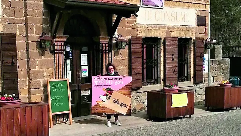Talita Palermo nel suo Talimarket