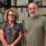 L’assessore all’istruzione Barbara Srebrnic e il sindaco Enrico Mossenta