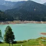 Il lago di Sauris è quasi vuoto