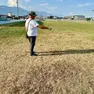 Lo stato del manto erboso dello stadio XXV aprile a Sacile
