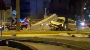 La scena dell'incidente