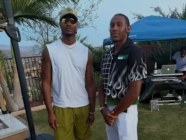 Skylar Spencer con il grande ex dell’Apu Xavier Johnson